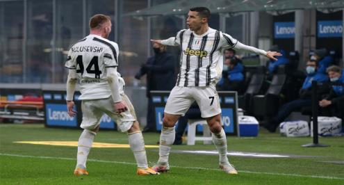 يوفنتوس يهزم إنتر ميلان بأقدام كريستيانو ويقترب من نهائي كأس إيطاليا (فيديو)